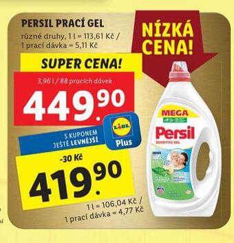 Lidl Persil prací gel nabídka