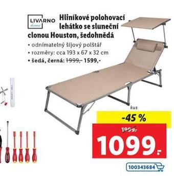 Lidl Hliníkové polohovací lehátko nabídka