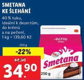 Lidl Smetana ke šlehání, 250 g nabídka