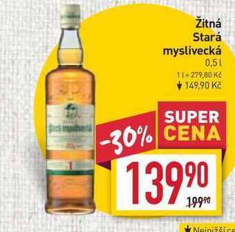 Billa Žitná stará myslivecká 0,5l nabídka