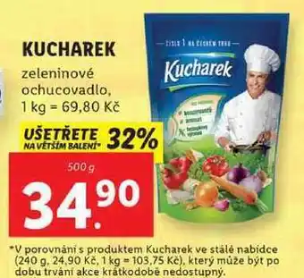 Lidl Kucharek zeleninové ochucovadlo, 500 g nabídka