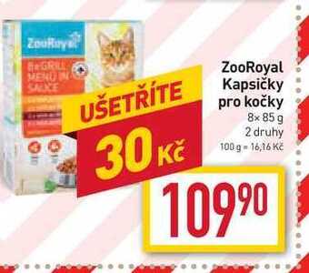 Billa Zooroyal kapsičky pro kočky 8x 85 g nabídka