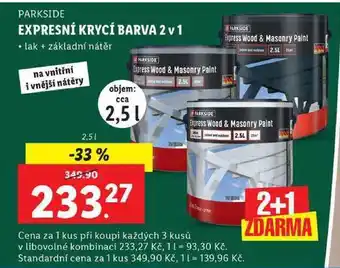 Lidl Expresní krycí barva 2 v 1, 2,5 l nabídka