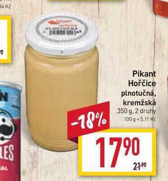 Billa Pikant hořčice plnotučná, kremžská 350 g nabídka