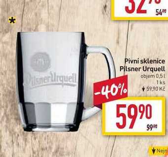 Billa Pivní sklenice pilsner urquell objem 0,5l nabídka