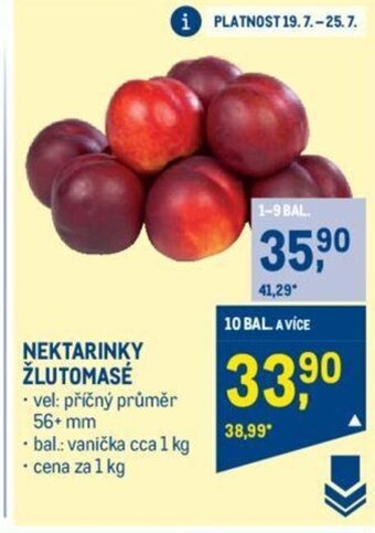 NEKTARINKY ŽLUTOMASÉ