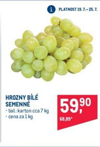 Makro HROZNY BÍLÉ SEMENNÉ nabídka