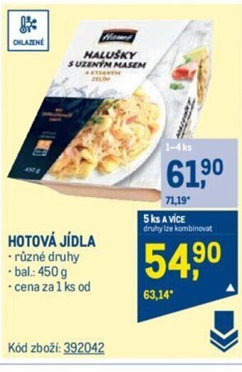 Makro HOTOVÁ JÍDLA nabídka