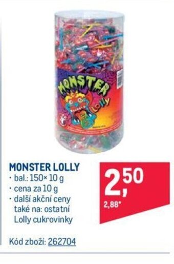 Makro MONSTER LOLLY nabídka