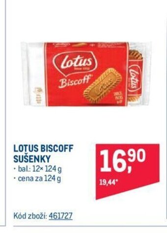 Makro LOTUS BISCOFF SUŠENKY nabídka