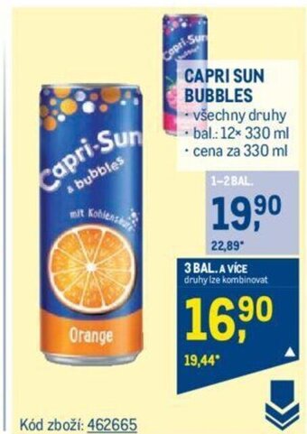 Makro CAPRI SUN BUBBLES nabídka