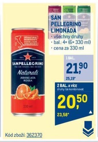 Makro SAN PELLEGRINO LIMONÁDA nabídka