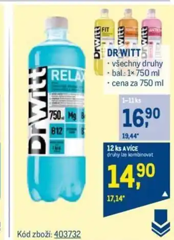 Makro DR WITT všechny druhy nabídka