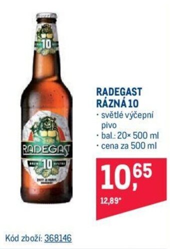 Makro RADEGAST RÁZNÁ 10 nabídka