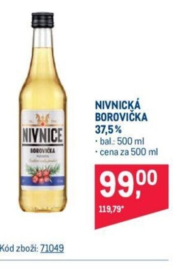 Makro NIVNICKÁ BOROVIČKA 37.5% nabídka