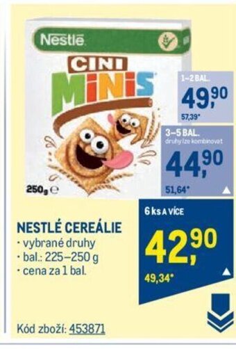 Makro NESTLÉ CEREÁLIE nabídka
