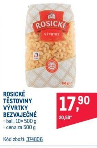 Makro ROSICKÉ TĚSTOVINY VÝVRTKY BEZVAJEČNÉ nabídka