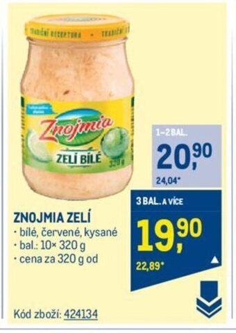 Makro ZNOJMIA ZELÍ nabídka