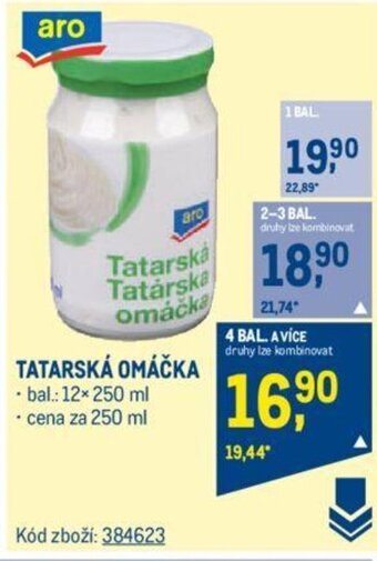 Makro TATARSKÁ OMÁČKA nabídka