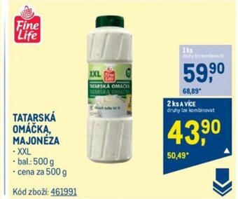 Makro TATARSKÁ OMÁČKA, MAJONÉZA nabídka