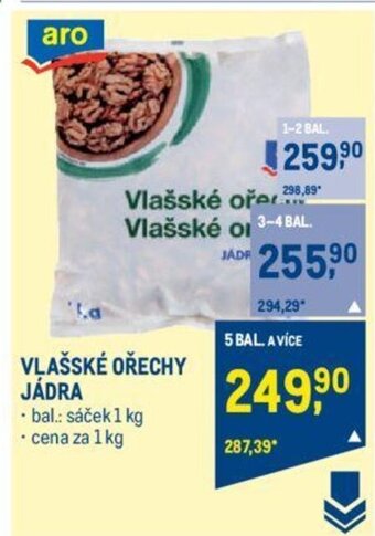 Makro VLAŠSKÉ OŘECHY JÁDRA nabídka