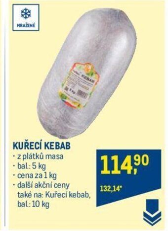Makro KUŘECÍ KEBAB nabídka