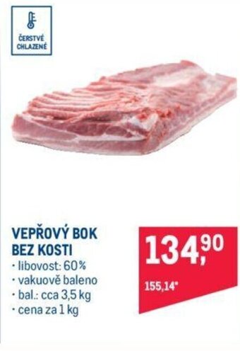 Makro VEPŘOVÝ BOK BEZ KOSTI nabídka
