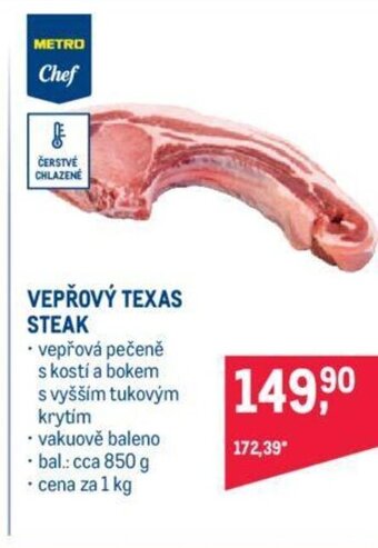 Makro VEPŘOVÝ TEXAS STEAK nabídka