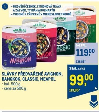 Makro SLÁVKY PŘEDVAŘENÉ AVIGNON, BANGKOK, CLASSIC, NEAPOL nabídka
