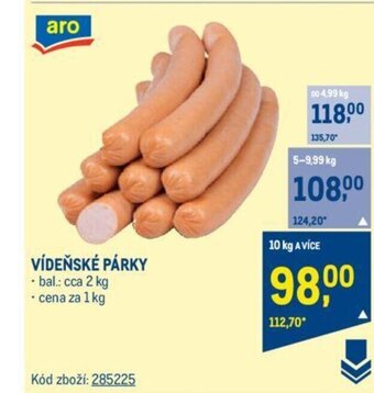 Makro VÍDEŇSKÉ PÁRKY nabídka