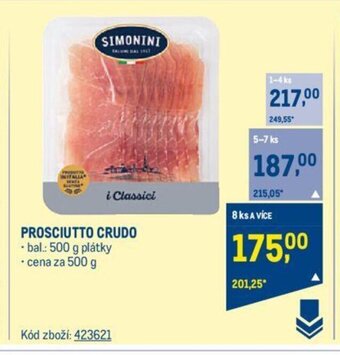 Makro PROSCIUTTO CRUDO nabídka