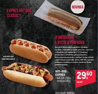 Makro HOT-DOG EXPRES nabídka