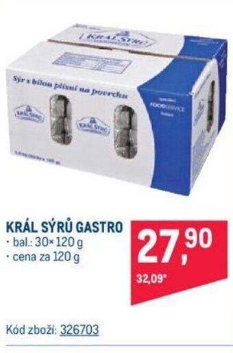 Makro KRÁL SÝRŮ GASTRO nabídka