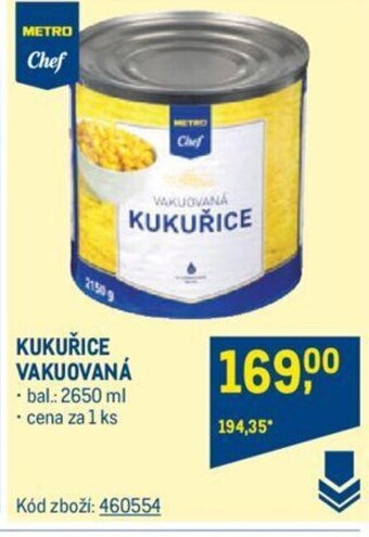 Makro KUKUŘICE VAKUOVANA nabídka