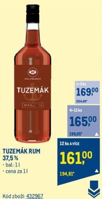 Makro TUZEMÁK 37.5% nabídka