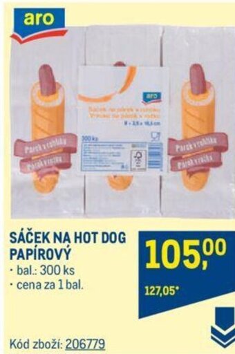 Makro SÁČEK NA HOT DOG PAPIROVY nabídka