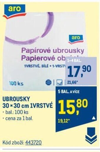 Makro UBROUSKY 30 x 30 cm 1VRSTVÉ nabídka