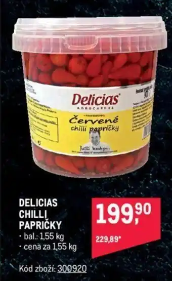 Makro DELICIAS CHILLI PAPRIČKY nabídka