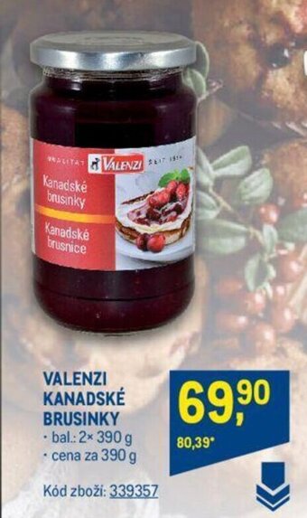 Makro VALENZI KANADSKÉ BRUSINKY nabídka