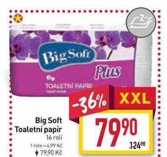 Billa Big soft toaletní papír 16 rolí nabídka