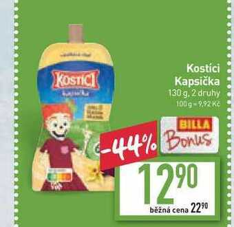 Billa Kostici kapsička 130 g nabídka