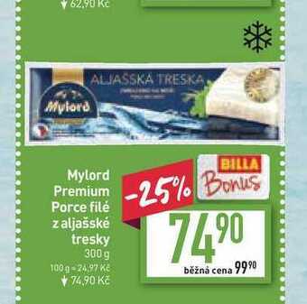 Billa Mylord premium porce filé z aljašské tresky 300 g nabídka