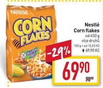 Billa Nestlé corn flakes od 450 g nabídka