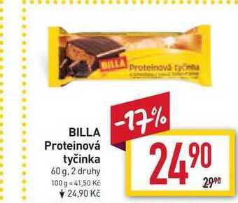 Billa Billa proteinová tyčinka 60 g nabídka