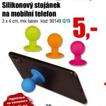 Silikonový stojánek na mobilní telefon