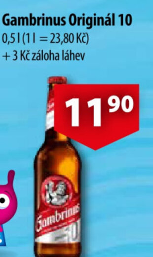 CBA Gambrinus Originál 10 nabídka