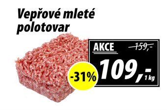 ZEMAN Vepřové mleté polotovar nabídka