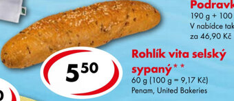 CBA Rohlík vita selský sypaný nabídka