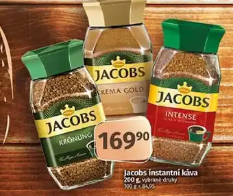 COOP TIP Jacobs instantní káva 200 g, vybrané druhy nabídka
