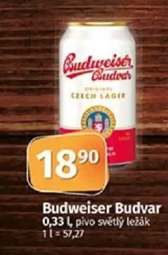 COOP TIP Budweiser Budvar 0,33 L nabídka